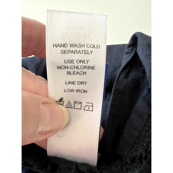 Swimsuits For All women's size 18/20 coverup black crochet button-up - Picture 9 of 9